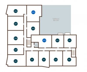 Floor 3 Site Plan | The Livingstone Apartments | 1 & 2 Bedroom Apartments in West Seattle | Seattle, WA 98106